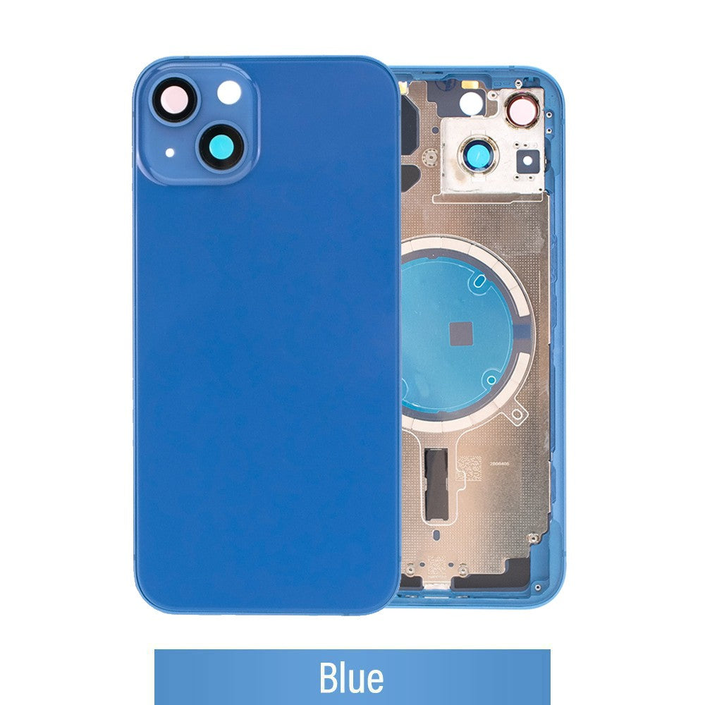 Rear Housing for iPhone 13 (NO LOGO)-Blue Rear Housing for iPhone 13 (NO LOGO)-Blue